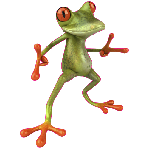 Autocollant Grenouilles