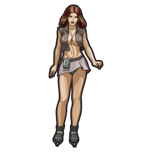 Autocollant Sexy Femme