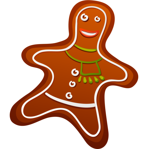 Autocollant Déco Noel Bonhomme Pain Epices