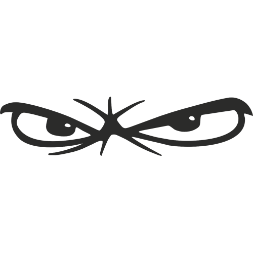 Sticker Yeux No Fear droite