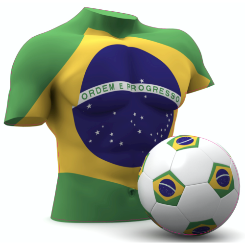 Autocollant Foot Bresil