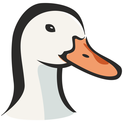 Autocollant Logo Animaux Ferme Canard