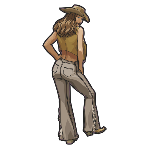 Autocollant Sexy Femme