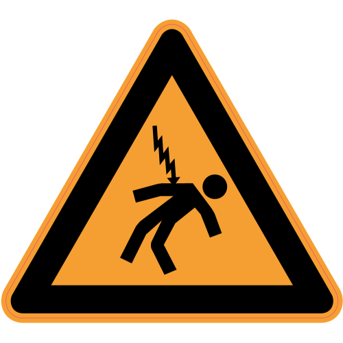Autocollant Panneau Danger Risque D'électrisation