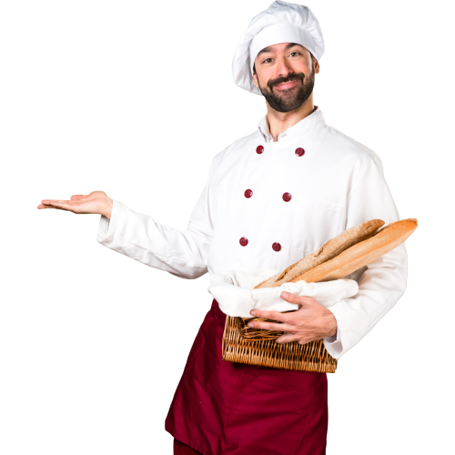 Autocollant Personne Chef Boulanger