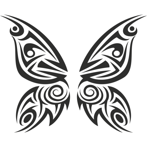 Sticker Tribal Papillons