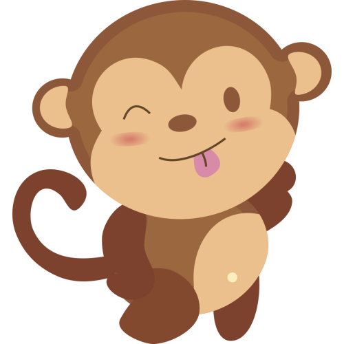 Autocollant Animaux Singe