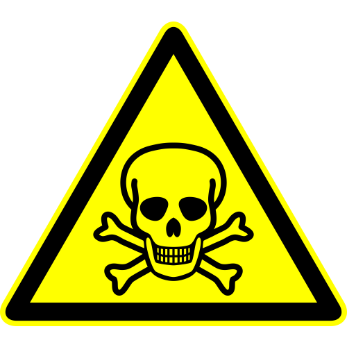 Autocollant Panneau Danger Mort