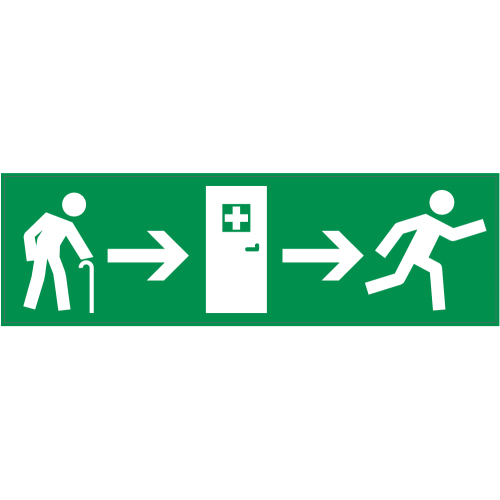 Autocollant Panneau Indication Infirmerie