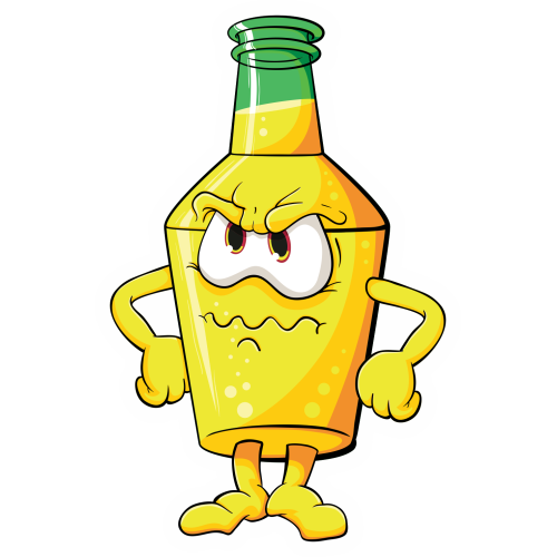 Autocollant Boisson Mascotte 3