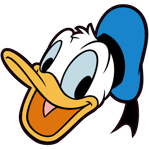 Autocollant Tete Donald