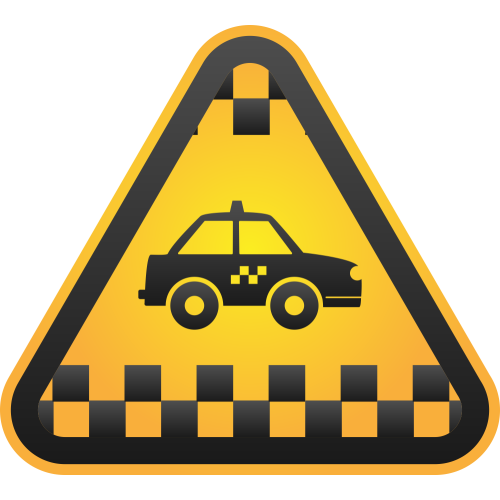 Autocollant Métier Transport Taxi 1