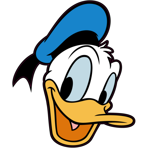 Autocollant Tete Donald