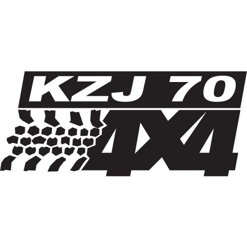 Sticker Logo 4x4 Kzj70