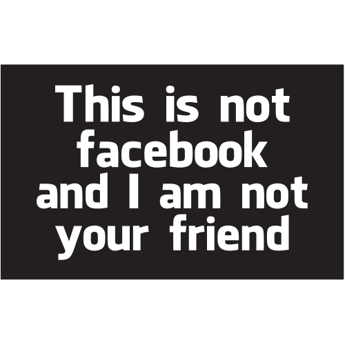 Sticker Jdm This Is Not Facebook