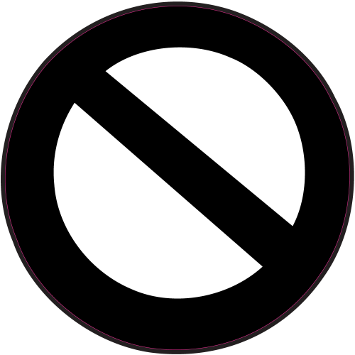 Autocollant Panneau Bomb Fin D'interdiction