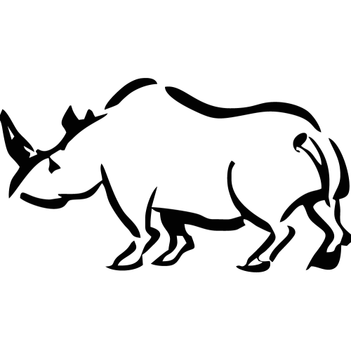 Sticker Rhinoceros