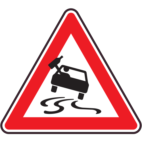 Autocollant Panneau Danger Alcool Au Volant