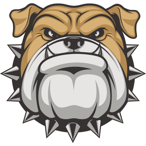 Autocollant  Chien Colère