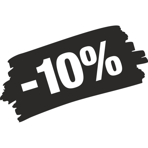 Sticker Soldes Grunge 10%