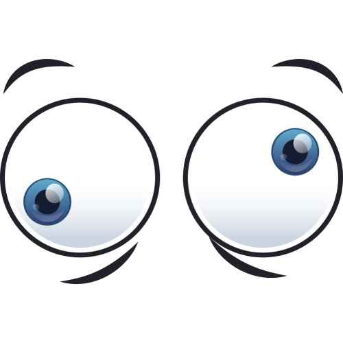 Autocollant Yeux Fou