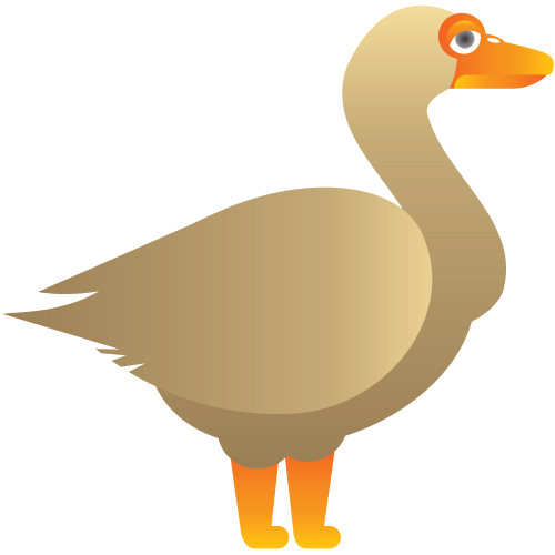 Autocollant Oie 2 Pour Enfants