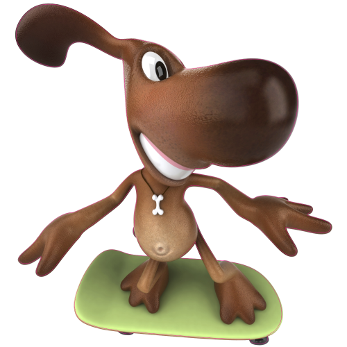 Autocollant Chien Rigolo