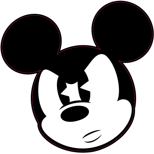 Autocollant Tete Mickey Original