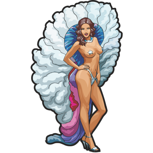 Autocollant Sexy Femme