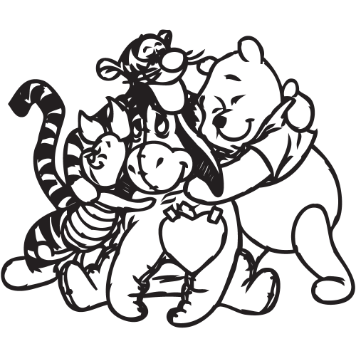 Sticker Winnie Tigrou Et Leurs Amis