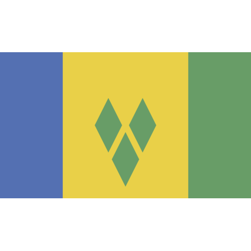 Autocollant Drapeau Saint Vincent