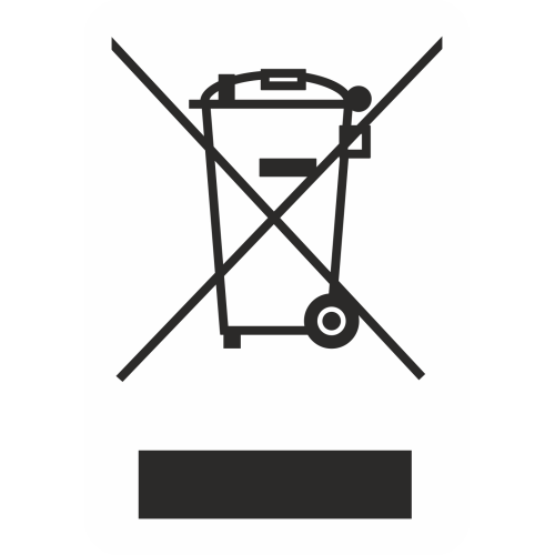 Autocollant Etiquette Weee Blanc