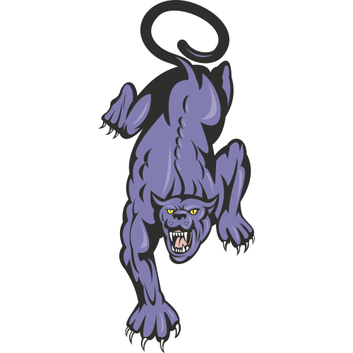 Autocollant Panthère Violet