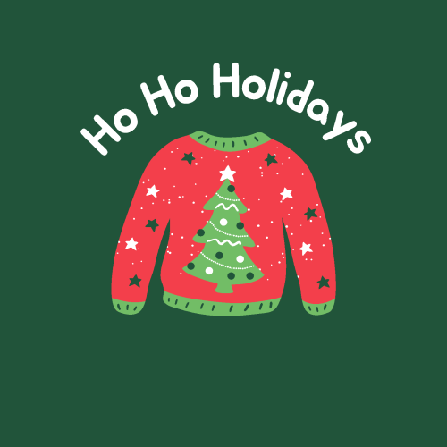 Sticker Ho Ho Holidays