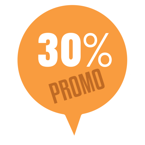 Autocollant Soldes 30% Promo