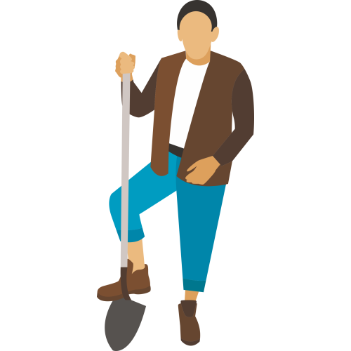 Autocollant Métier Nature Jardinier 3