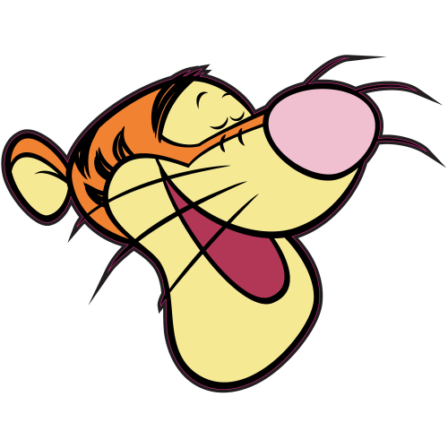 Autocollant Tete Tigrou