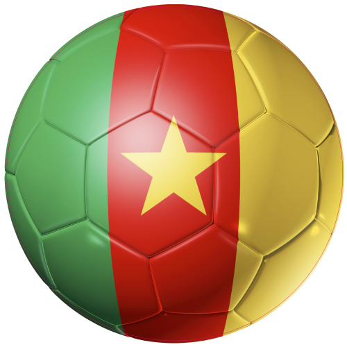 Autocollant Ballon Foot Cameroun