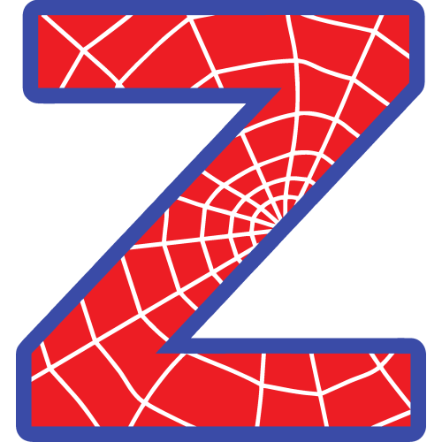 Sticker Lettrage Spider Man Z