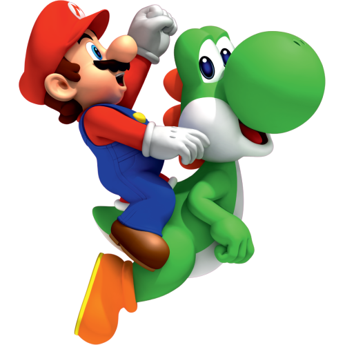 Autocollant Mario Et Yoshi
