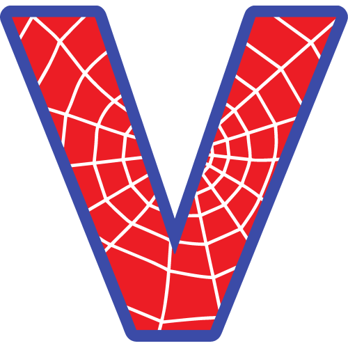 Sticker Lettrage Spider Man V