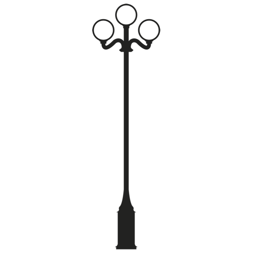 Stickers Mural Geant Candelabre