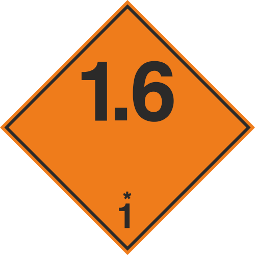 Autocollant Transport Explosif 1.6