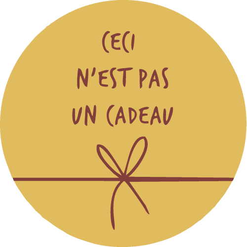 Sticker Ceci N'est Pas Un Cadeau