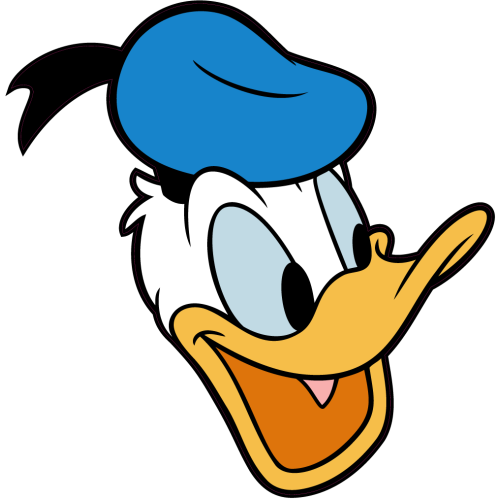 Autocollant Tete Donald