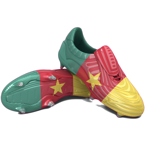 Autocollant Chaussure Foot Cameroun
