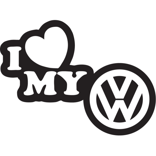 Sticker I Love My Volkswagen