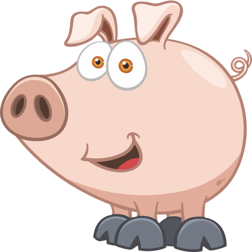 Autocollant Animaux Cochon 6