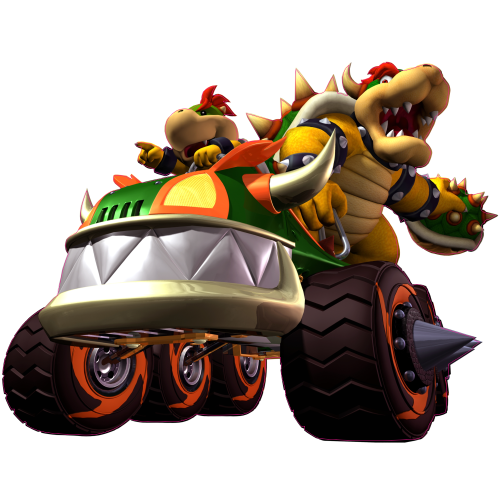 Autocollant Mario Bowser Car
