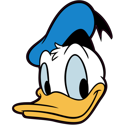Autocollant Tete Donald
